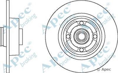 APEC BRAKING dsk2442 -  Тормозной диск